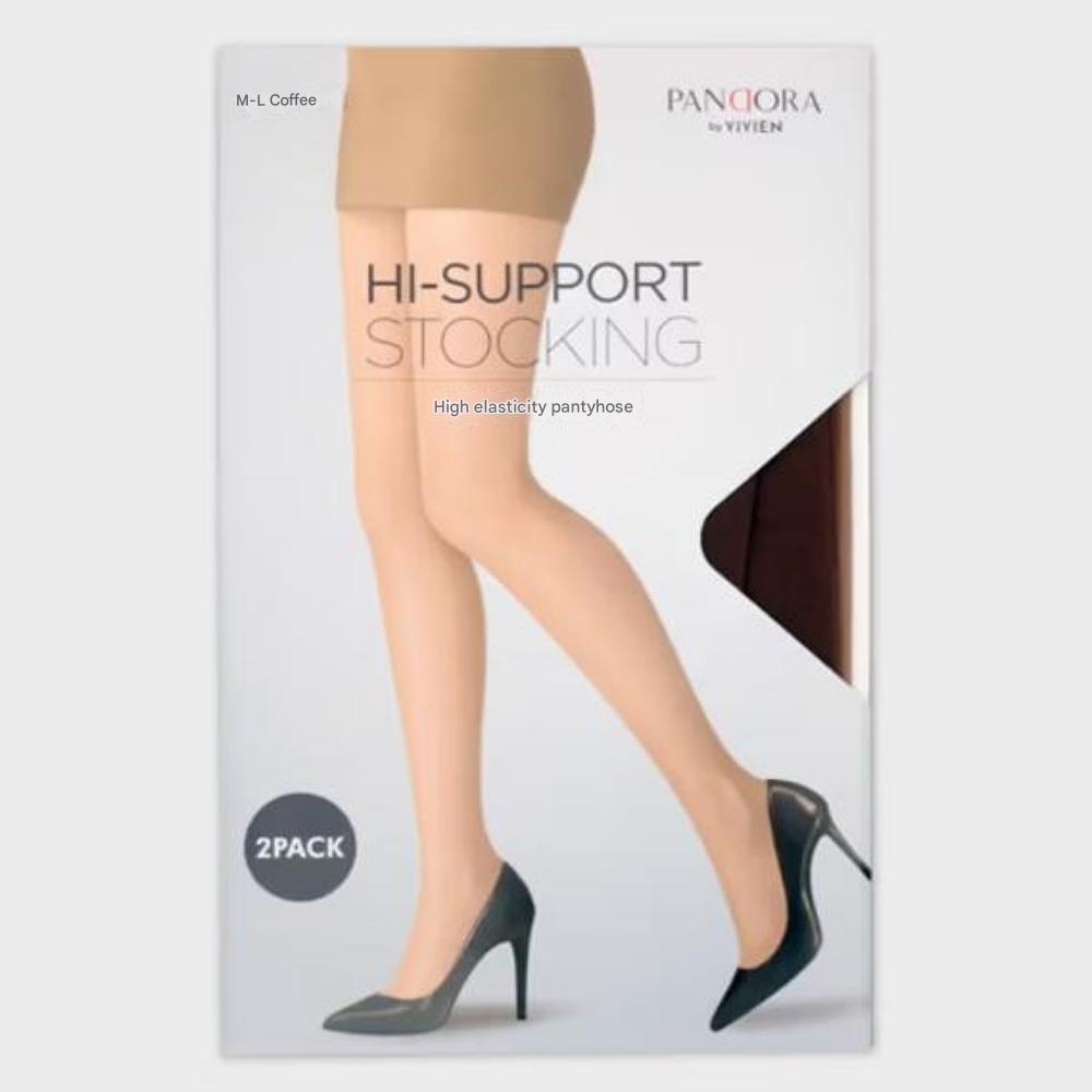 Vivien Hi-Elasticity Pantyhose Coffee color Panty stocking 2EA