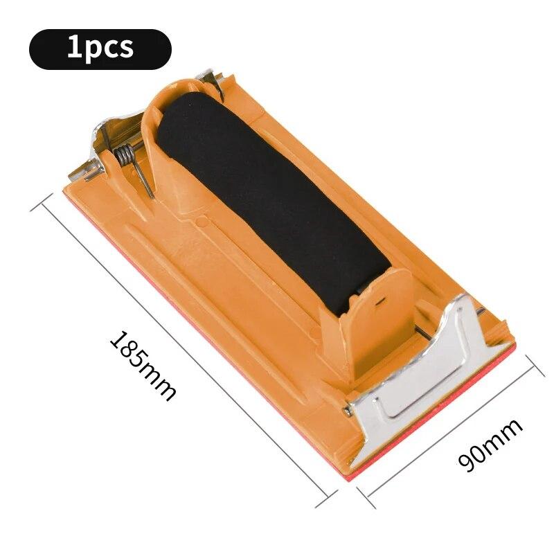 1 Piece Of Sandpaper Holder Wall Polishing Tools Plastic Sandpaper Iron Plate Sandpaper Holder Sponge Handle Sand Holder