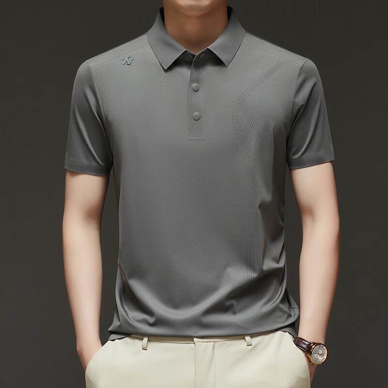 Firstview Men s Summer Split Hem Polo Shirt 3XL
