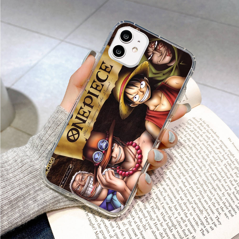 Case for Samsung A04 A14 A23 A34 A54 M23 M33 M52 M53 Realme 10 9 C30S C35 C55 VIVO Y02S Y21 Y51 X80 Pro Transparent Cover WI49 One Piece Anime