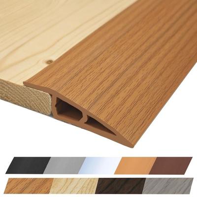 Durable Carpet To Tile Floor Transition Strip Self Adhesive Wear-resistant Threshold Ramp 100cm PVC Flat Button Strip Household