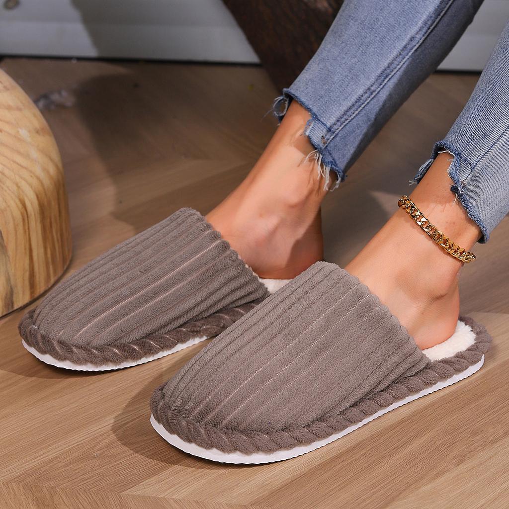 Women's Round Headed Warm Indoor Slippers