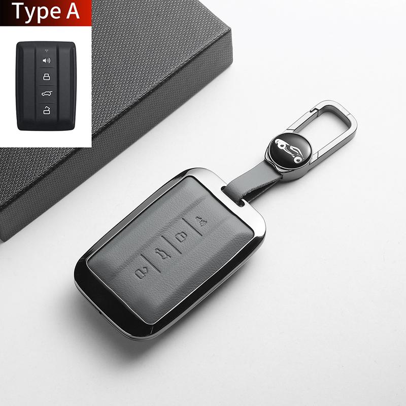 For Great Wall GWM TANK 300 400 500 700 Tank300 400 Tank500 700 Leather Metal Car Smart Key Case Cover Decorative Accessories