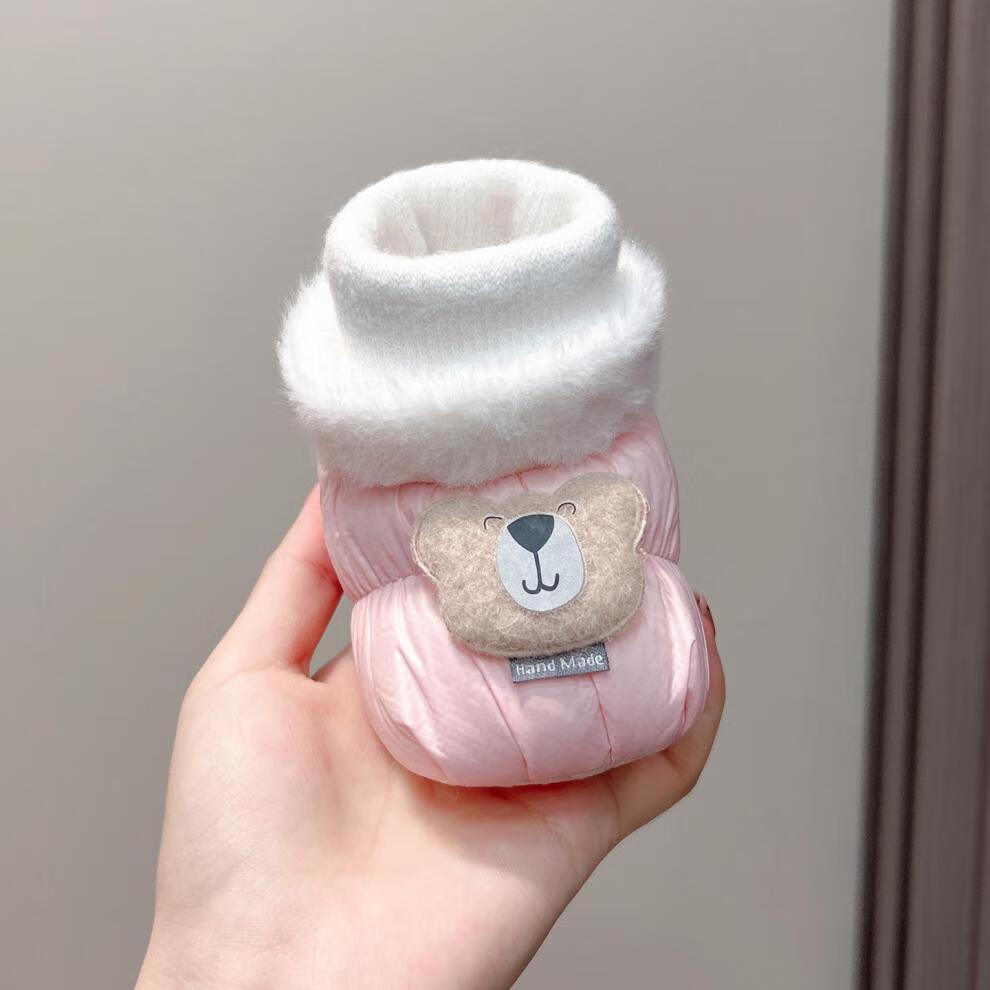 Unisex Velvet Soft Sole Baby Shoes (0-12 Months) - Pre-Walking Anti-Drop Socks