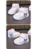 2025 Kinder High-Top Sportschuhe: Herbst/Winter Stil für Jungen, Cartoon-Leder für Mädchen, Bequeme Freizeitsneaker mit weicher Sohle