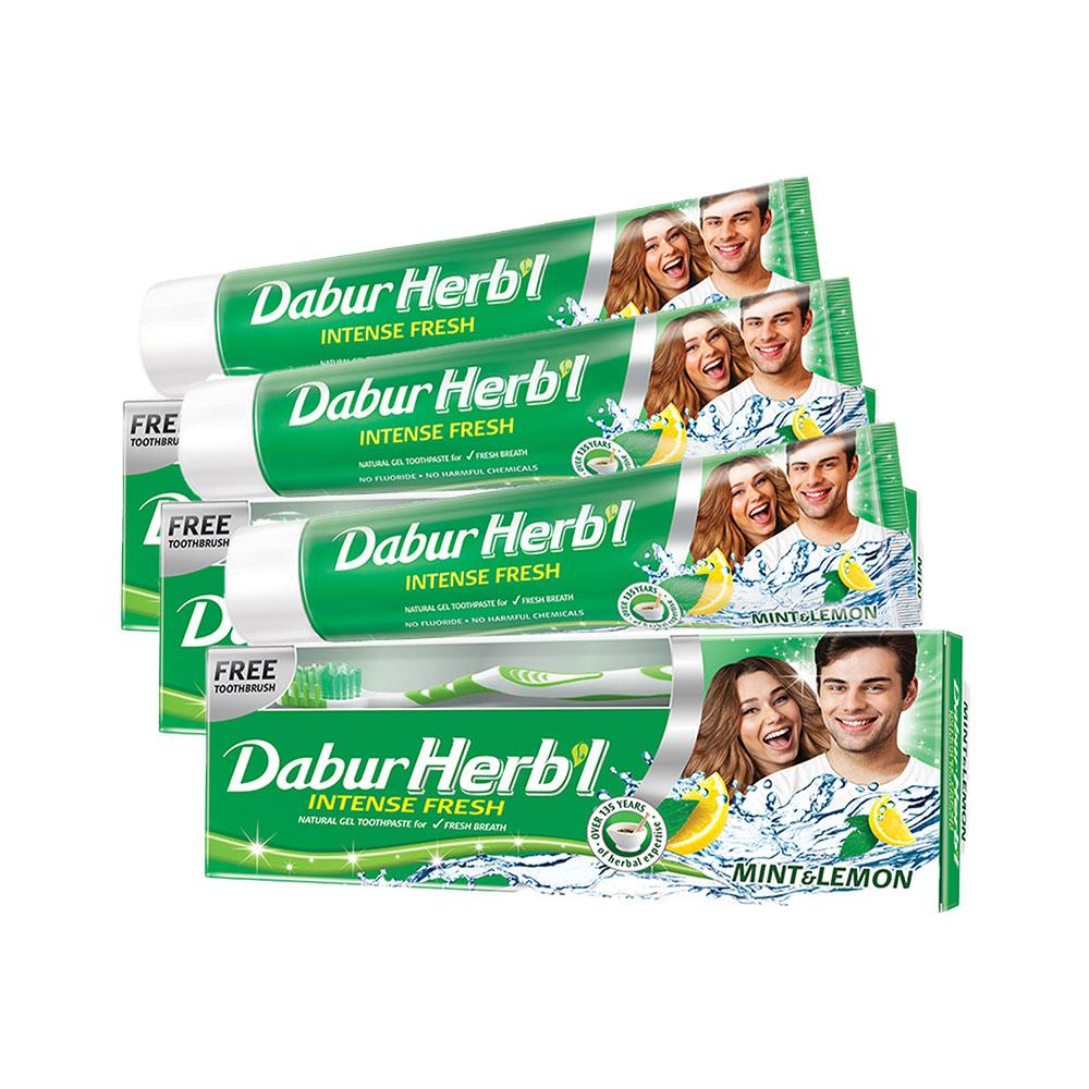 

Dabur Herbal Intense Fresh Gel Toothpaste - Pack of 3 Pack of 3