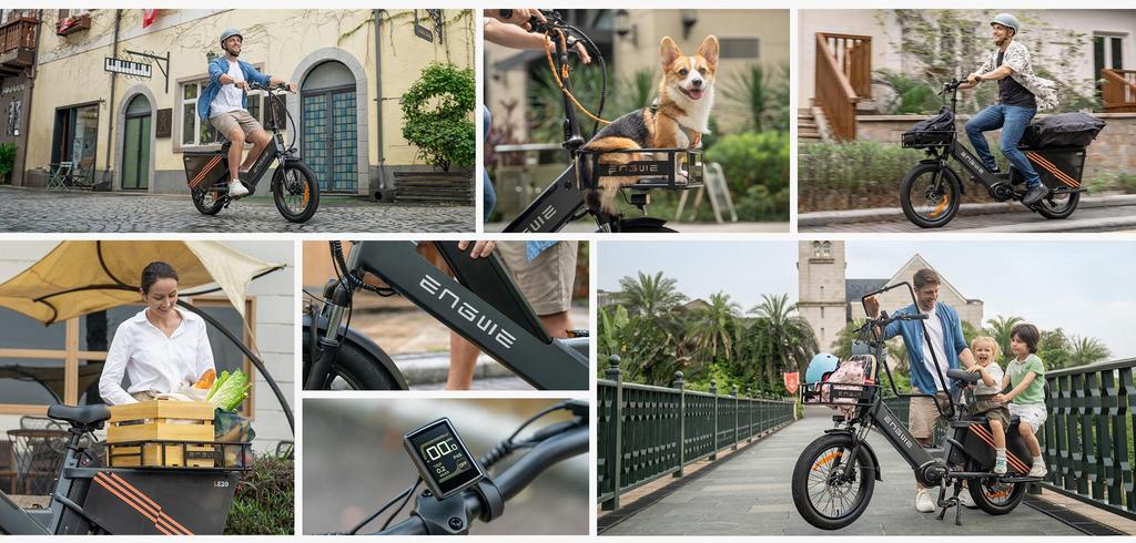 ENGWE LE20 Dual Battery Electric Bike – 350KM Max Range, 100Nm Mid-Drive Motor, Hydraulic Brakes & 200kg Payload
