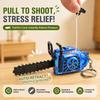 Pull Rope Power Saw Bag Pendant Plastic Logging Saw Toy  Gift Toy Key Decor