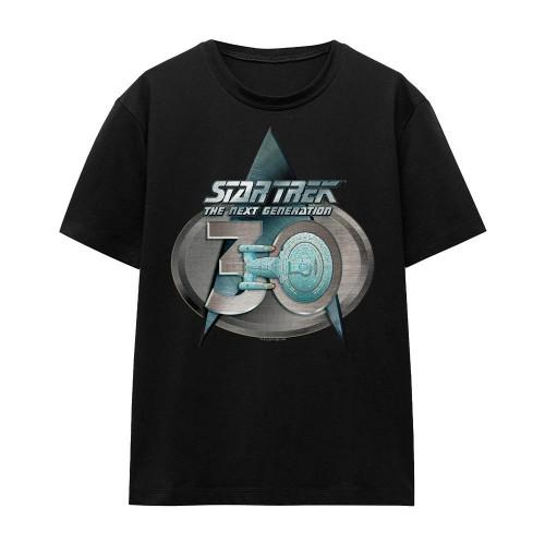 STAR TREK Unisex Adult The Next Generation 30 Logo T-Shirt