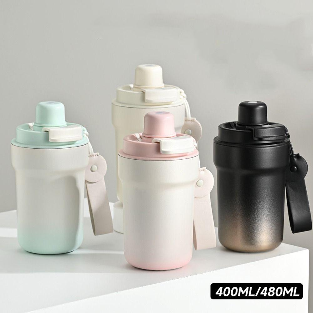 

Gradient Double Drink Thermal Cup Stainless Steel Coffee Cup for Male and Female P-400ML