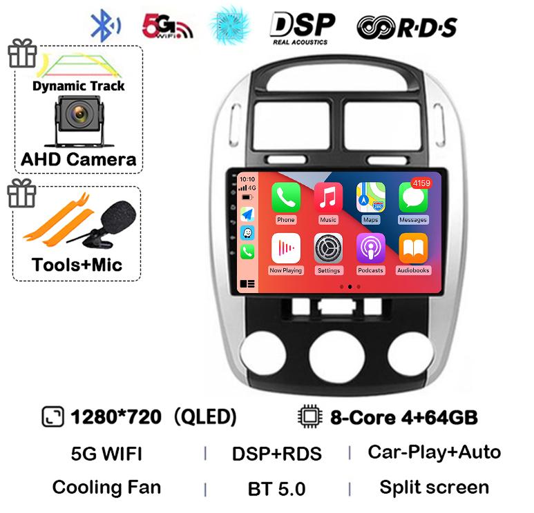 Android 14 Car Radio For Kia Cerato 2004 - 2008 Multimedia Video Player Navigation GPS Carplay Auto WIFI 360 Camera Audio Stereo