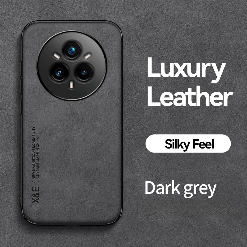Luxury Leather Shockproof Phone Case For Realme 14 Pro 5G Car Magnetic Holder Cover for Realme 14 Pro+ Realmi 14Pro Plus Fundas