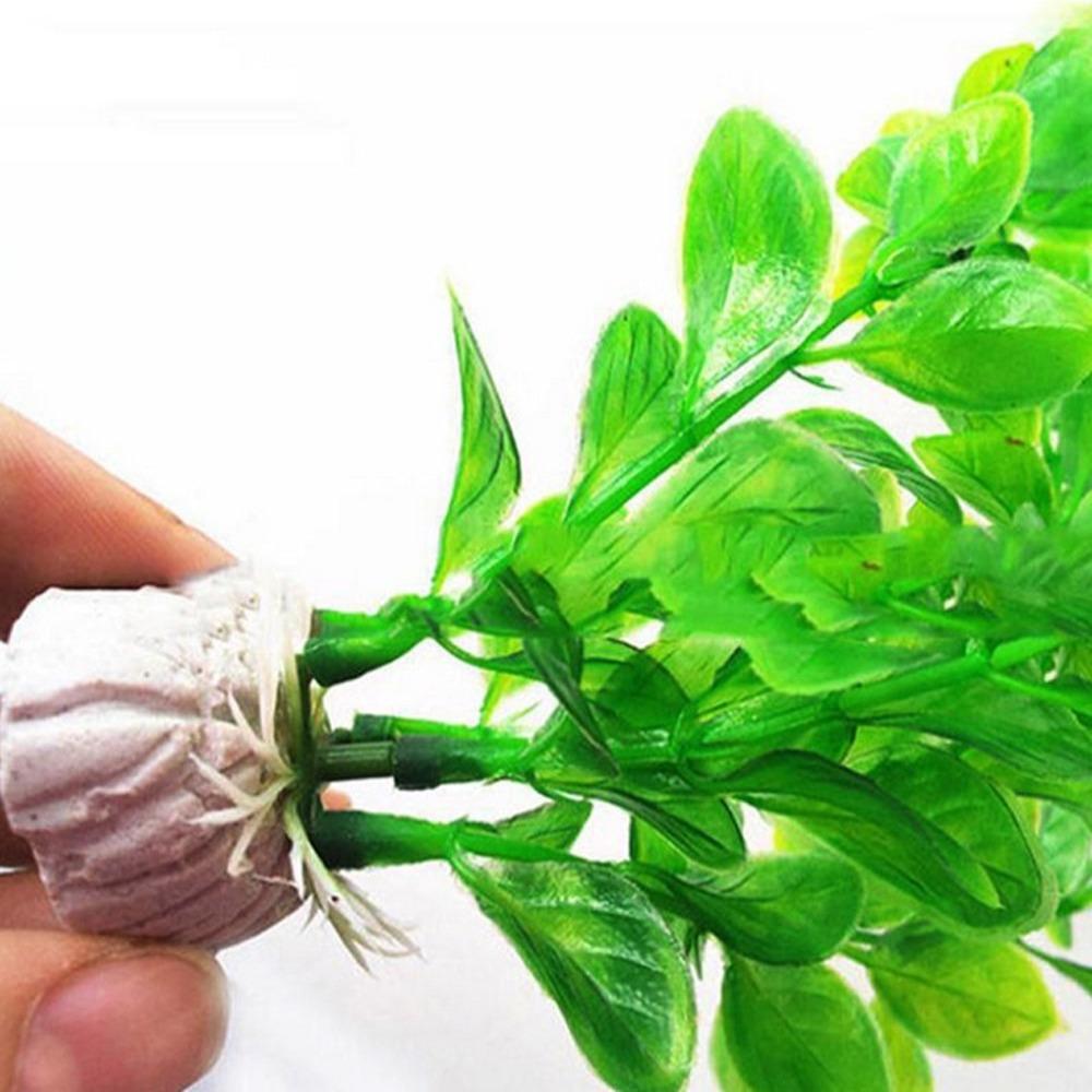 2PCS Artificial Simulation Aquatic Plant Plastic Fake Water Grass Aquarium Fish Tank