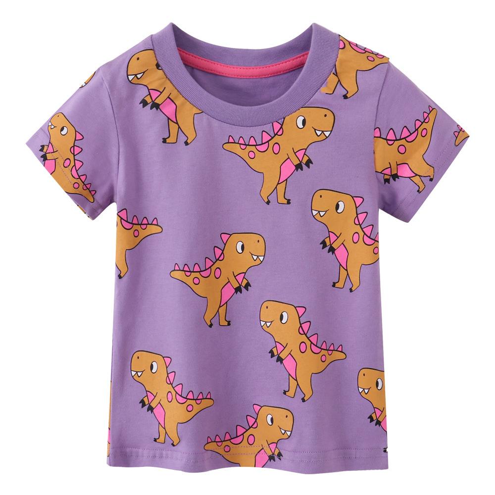 Summer girls short-sleeved cartoon children s T-shirt children s T-shirt summer children s T-shirt 100