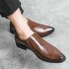 Large Men's Slip-on Leather Loafers for Formal, Business, Casual, or Wedding Wear
