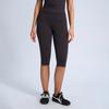 High-Waisted Yoga Shorts Women With Butt-Lifting Fit Knee-Length Split Leggings Breathable Nylon Workout Pants