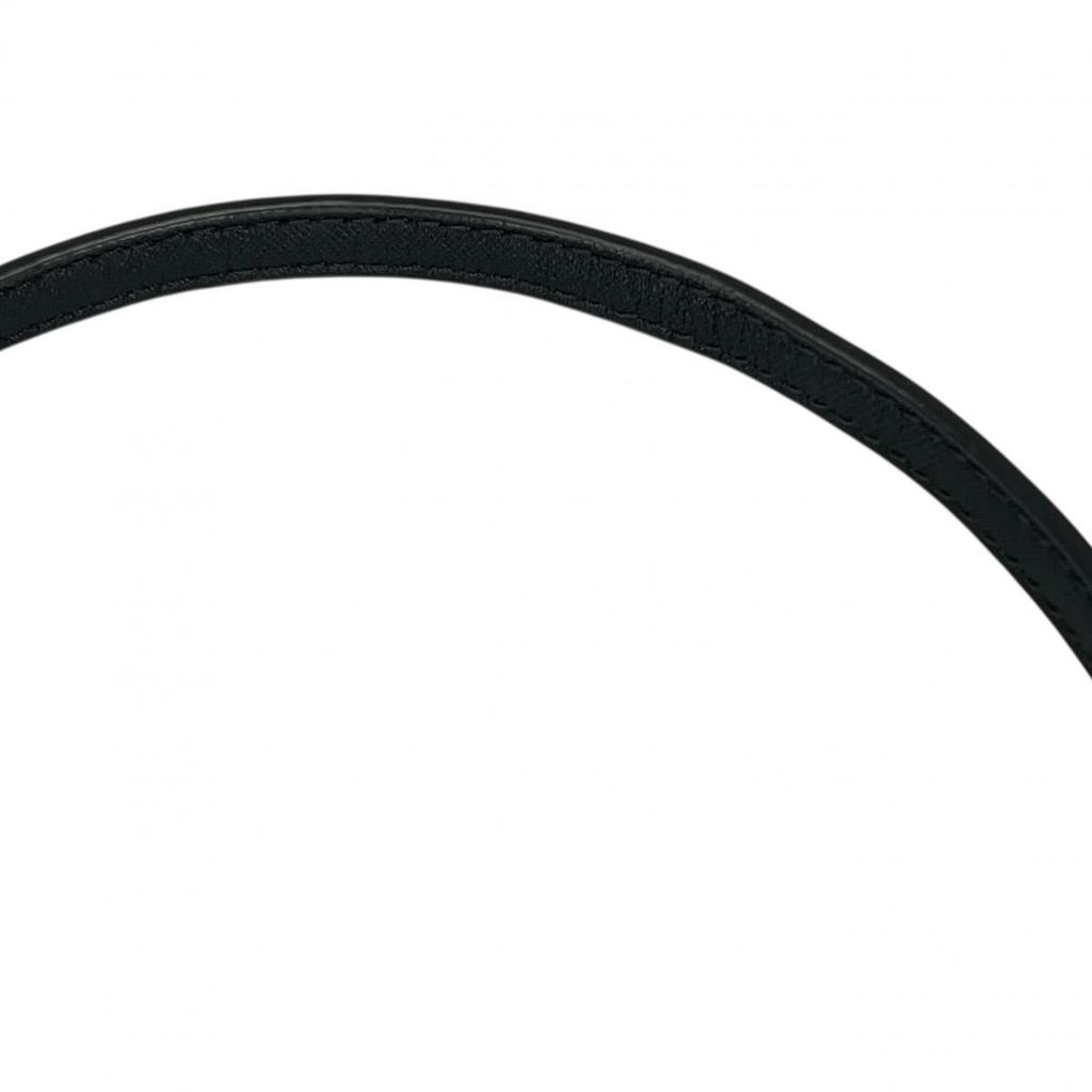 Michael Kors Safiano Shoulder Bag Leather Black Women PS-1808 Used