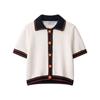 Araltay New Western Style Women clothes Versitile Fashion Simple String Decoration Short sleeve Knitted Outerwear 6771107
