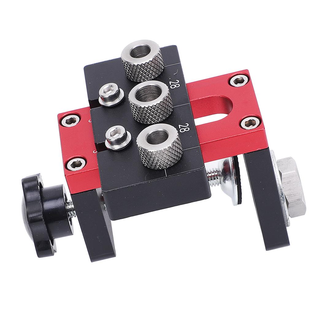 3 In 1 Pocket Hole Jig Kit Aluminum Alloy 8mm 10mm 15mm Dowel Guide Woodworking Puncher