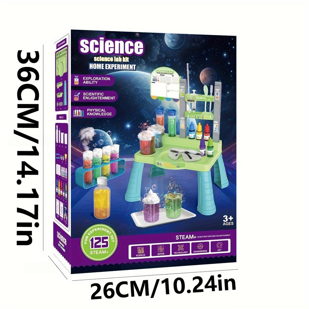 First Science Kit for Kids Learning & Educational Toy Stem Kit with 100+ Experiments Table Christmas Birthday Gift for Boy Girl