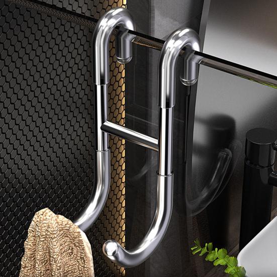 Handtuchhalter Glastür Duschhaken Starke Tragfähigkeit Einfache Installation S-förmiger Badezimmer-Bademantel-Aufhängerhaken