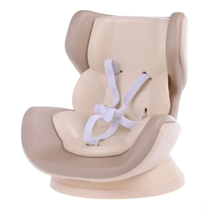 28GC Soft Cushioned Automotive Vent Clip Holder For 4-6.7Inch Plush Toy Stable Display Platform With Adjustable Strap