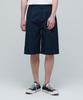 Cotton Wide Bermuda Shorts [Navy]