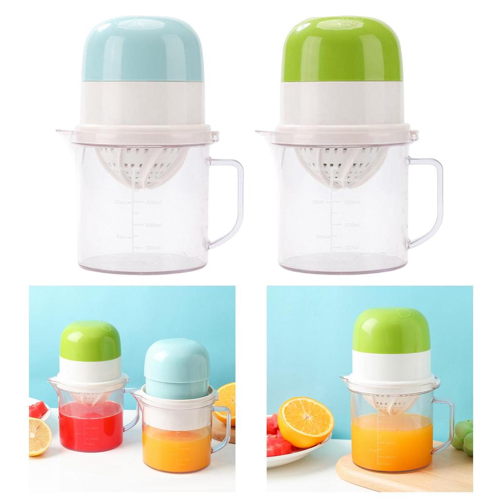 Measuring Cup Juice Container 450ml Citrus Juicer for Kitchen Picnic Camping blue