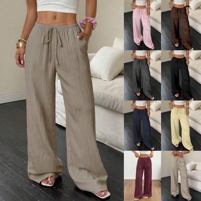 Sofort lieferbar 15 Farben Freizeithosen 2025 Herbst Neu Einfarbige Gerade Hosen Damenbekleidung
