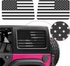 2x American Flag Window Decal Sticker For Jeep Wrangler JK JKU 2007-2017 4-Doors