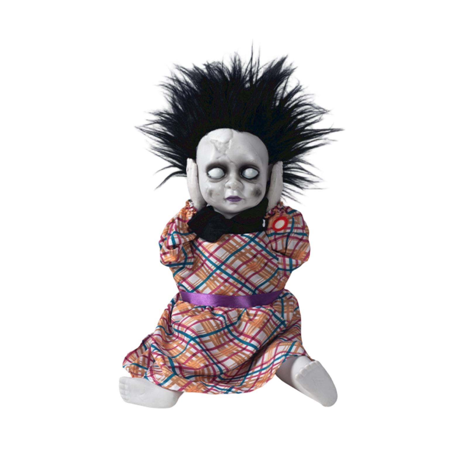 Halloween animatroniska lelle ar gaismas un