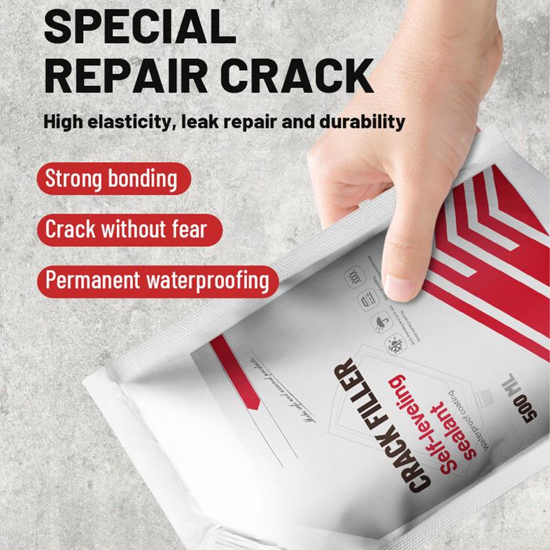 500ml Concrete Crack Filler Waterproof Repair Sealant Caulk Roofing Plugging Repair Cement Sealant Angle Crack Plugging Material