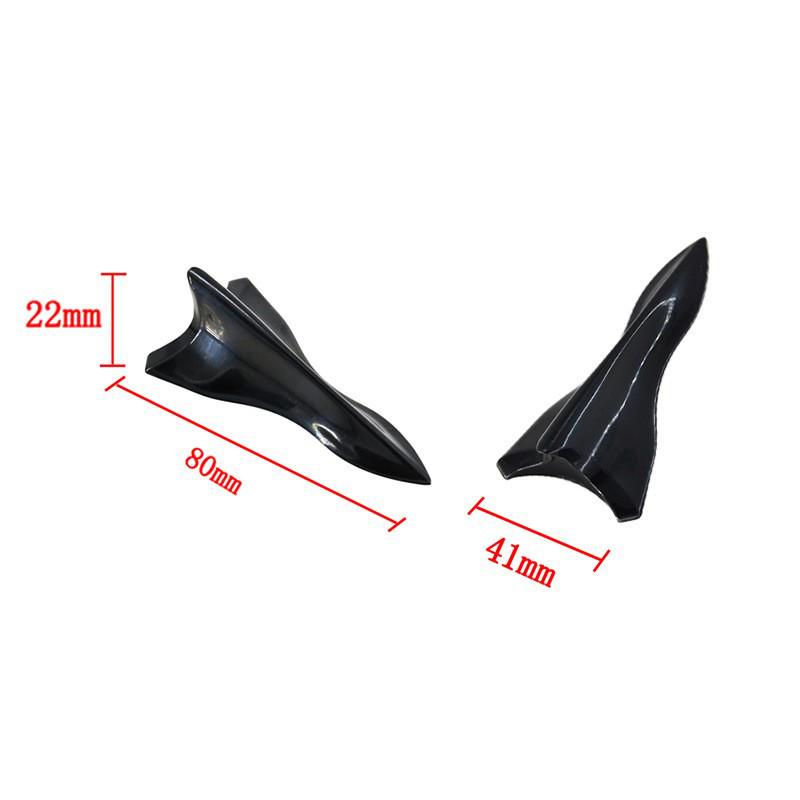Universal Black Carbon Fiber Shark Fin Roof Spoiler Wind Deflector
