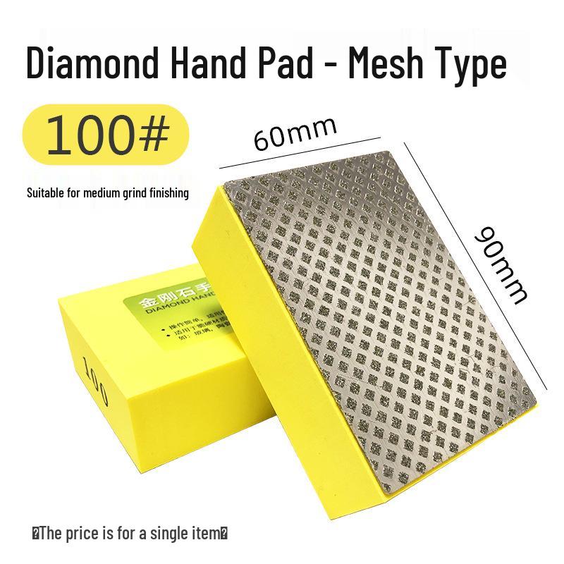 Diamond Hand Sanding Pad for Glass and Tile Edging