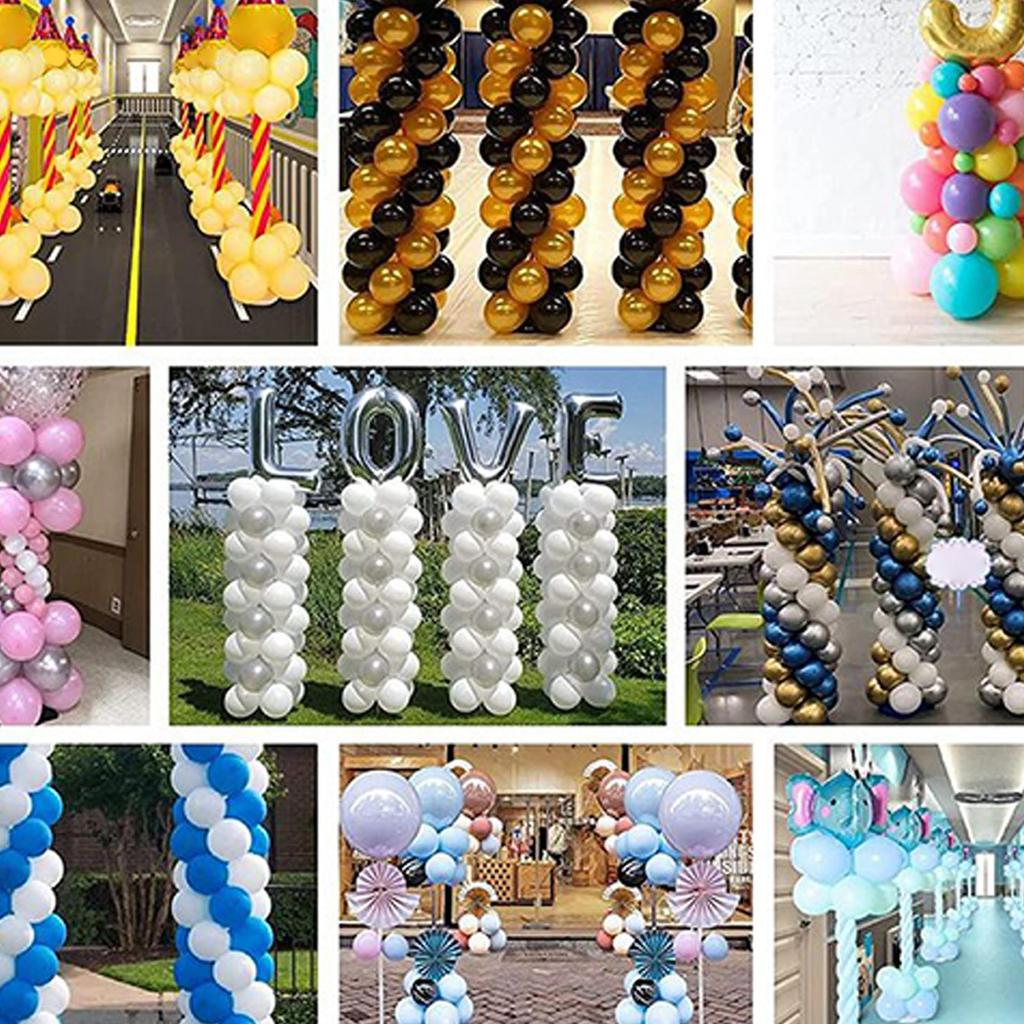 Balloon Stand Adjustable Balloon Column Stand Set Reusable Telescopic Pillar Stainless Steel Height Adjustable Party Decorations