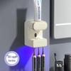 Smart UV Sterilizing Automatic Toothpaste Dispenser and Toothbrush Holder