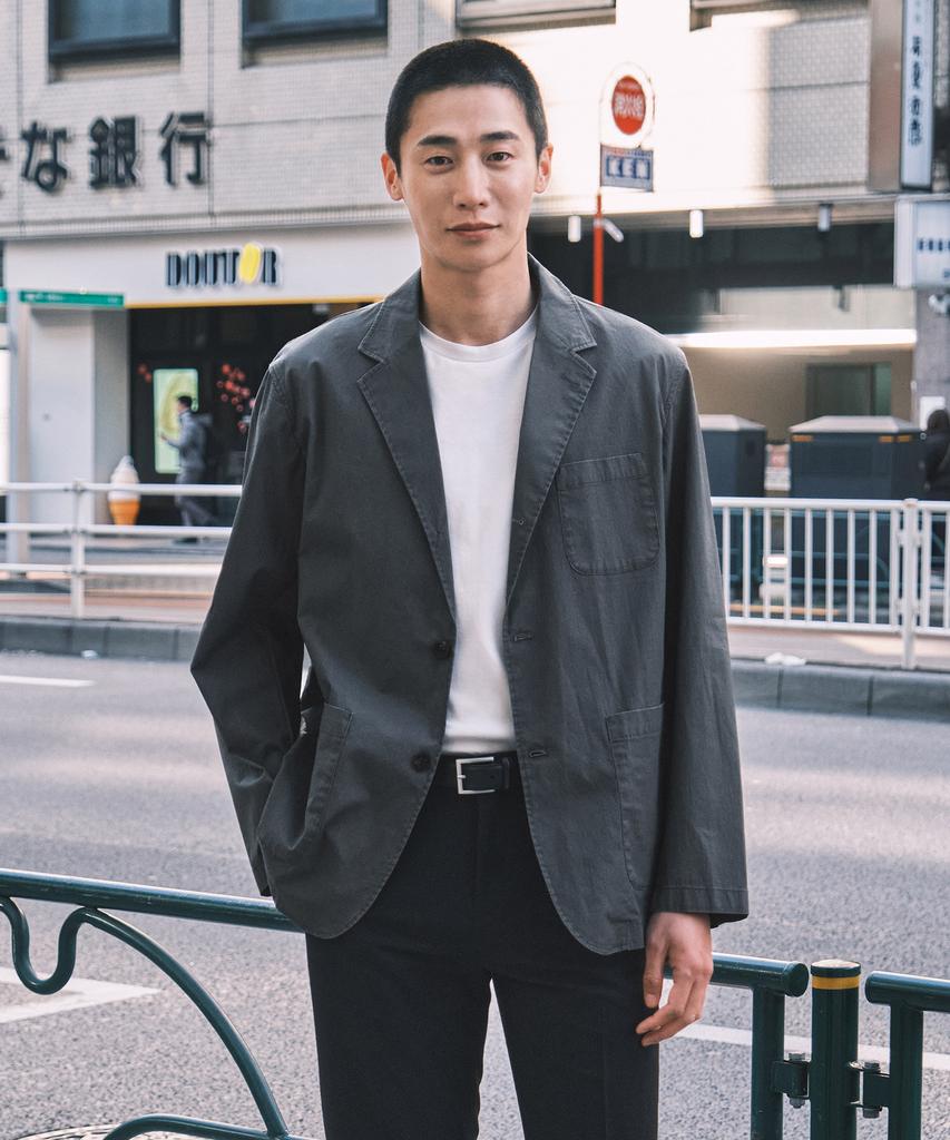 Stco Diems Garment Washed Ripstop Blazer_Charcoal Gray (Oversized)_Djaxa63Osc