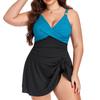 New Arrivals: Western-Style Plus-Size Swimwear — Women's One-Piece Swimsuit (Bikini Style) with Body-Flattering, Slimming Coverage