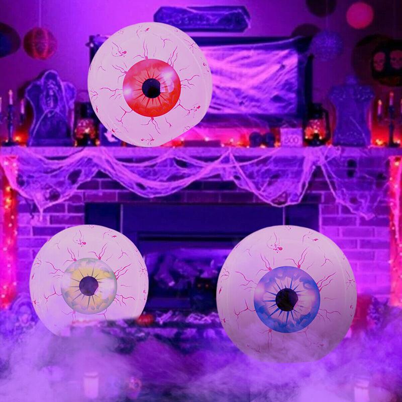 6 bucăți globi oculari gonflabili de Halloween, cadou de decor pentru petrecere în aer liber de Halloween