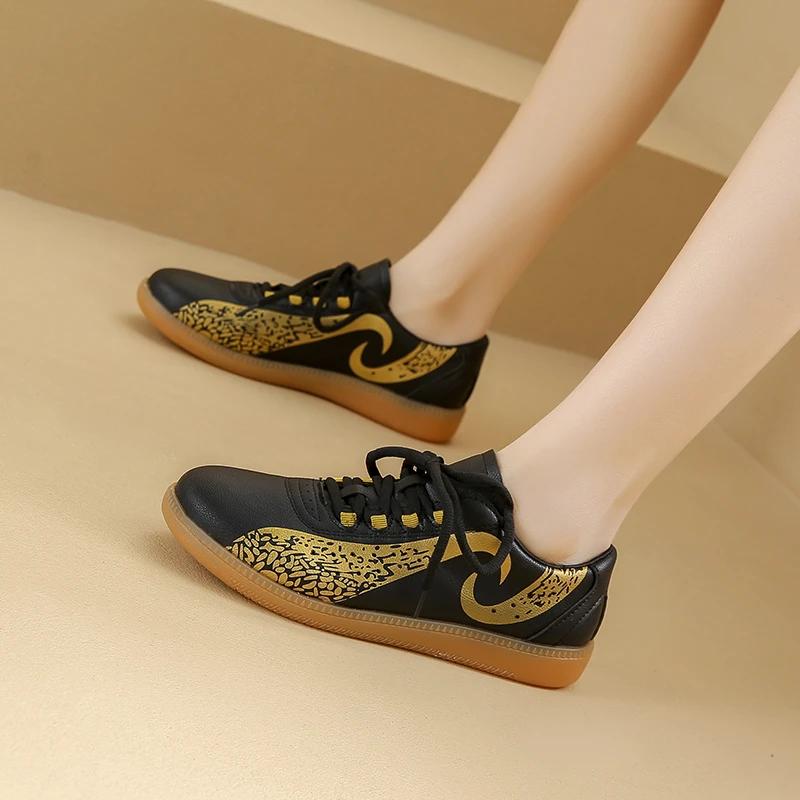 Fashion High Quality Women's Vulcanize New Shoes for Women Sneakers Round Toe Flat with Ladies Casual Shoes Plus Size 35-44 Sneakers