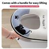 Warm Flannel Toilet Seat Cushion NonSlip Warm Padding Toilet Seat Cover Seat Protector for Home Bathroom Decoration