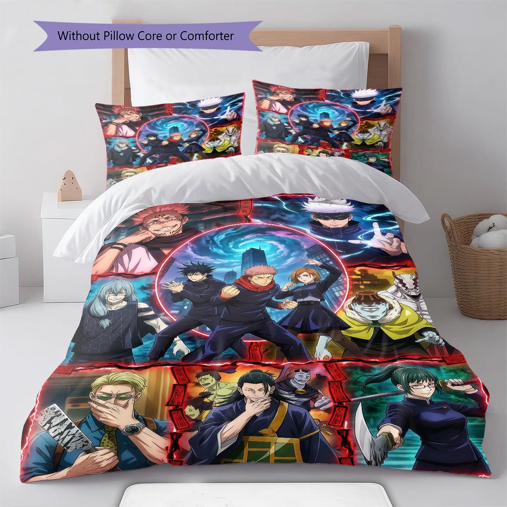 Jujutsu Kaisen Comforter Cover Duvet Cover Bedding Set Soft Quilt Cover Bedroom Home Decor Anime -QJY