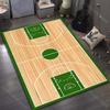 Green Basketball Court Print Carpet for Bedroom Living Room Bedside Sofa Floor Mat Modern Home Decor Area Rug Large Size