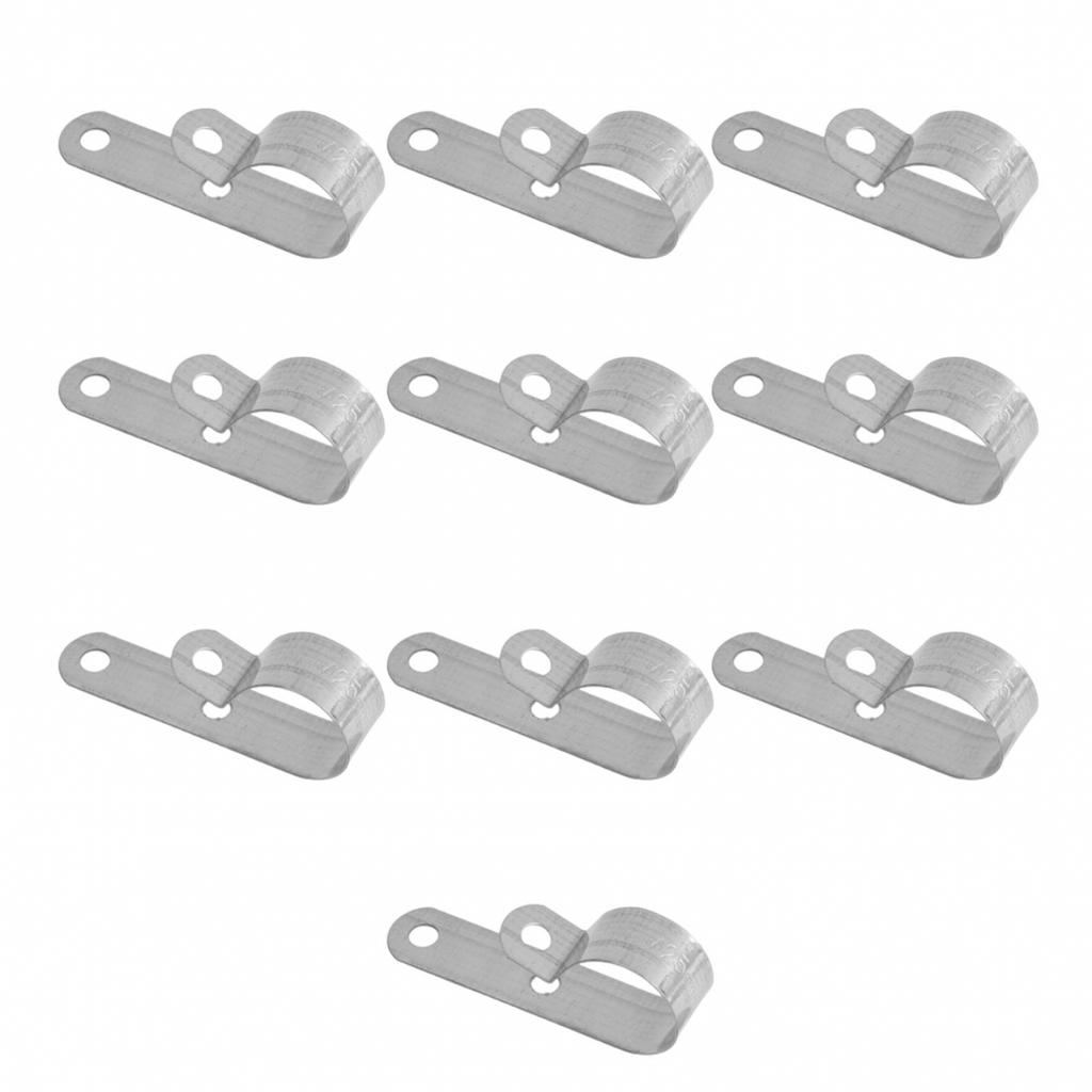 410PC Silver Exhaust Pipe P Clip for Webasto Air Diesel Parking Heater