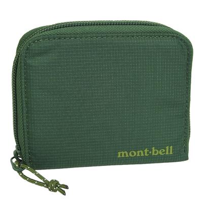 [Montbell] Men's and Women's Bi-fold Wallet, Compact Zip Wallet 1133372 (Green (GN))
