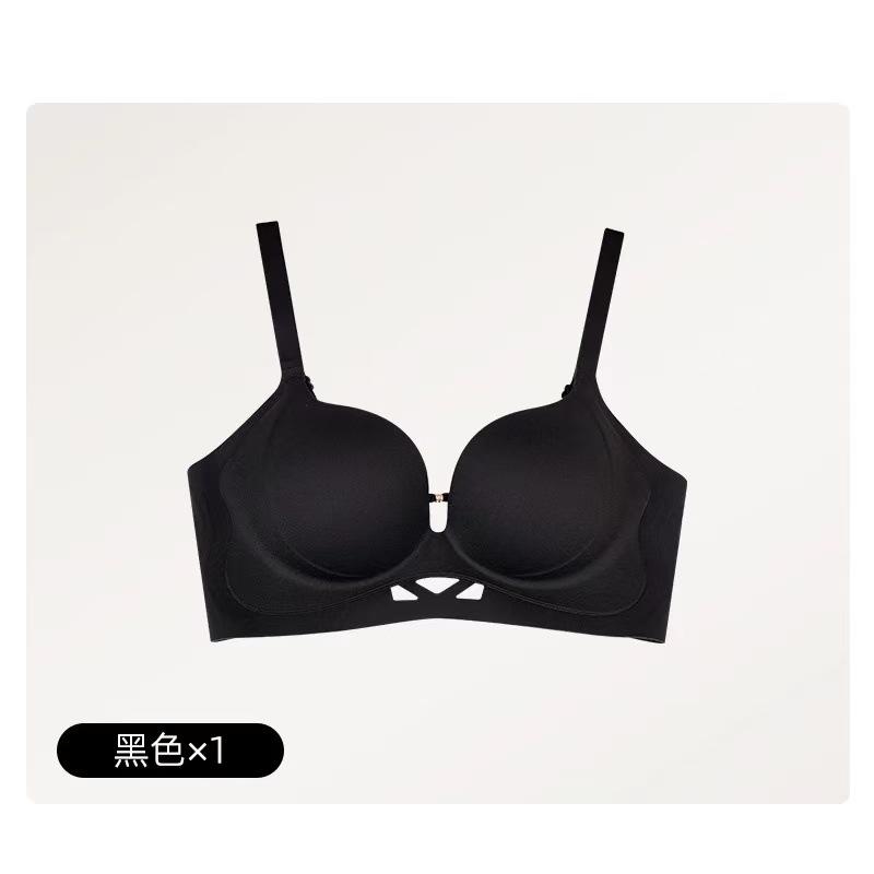 Traceless Display Large Upper Support Anti-sagging Women's Liquid Foundation Hollow Fixed Cup Bra Cover