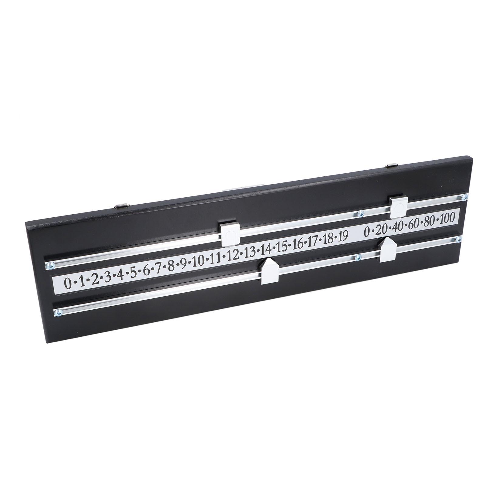 

Бильярдная доска для подсчета очков с 2 дорожками, экономящая место, из цельного дерева, универсальная, для домашнего клуба