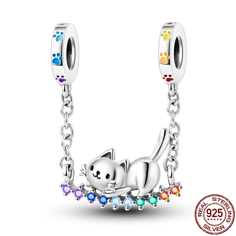 Copper Couple Lovers Sisters The Swing Pendant Charms Fit Original Bracelet Diy Bead Women Jewelry Gift