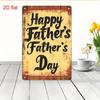2D Flat, 1pc Retro Metal Father's Day Wall Sign - Vintage Rustic Decor with Pre-Drilled Holes, Durable Indoor/Outdoor Decoration
