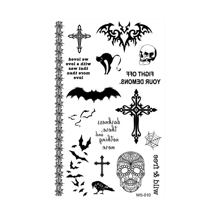 Wasserdichte realistische Halloween Horror Tattoo-Aufkleber